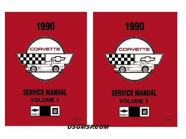 1990 Corvette Service Manual SET